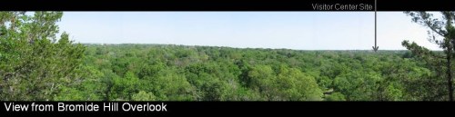 Sulphur Panorama of Chickasaw Visitor Center Site